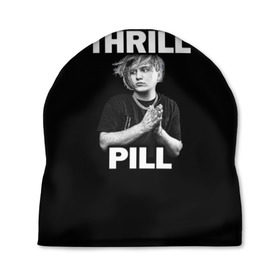Шапка 3D с принтом Thrill pill в Кировске, 100% полиэстер | универсальный размер, печать по всей поверхности изделия | Тематика изображения на принте: pill | thrill | thrill pill | пилл | тимур самедов | трилл | трилл пилл