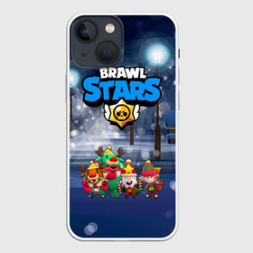 Чехол для iPhone 13 mini с принтом Новогодний Brawl Stars в Кировске,  |  | brawl stars | brawl stars 8 bit | brawl stars crow | brawl stars crow phoenix | brawl stars l | brawl stars leon | brawl stars leon shark | brawl stars nita | brawl stars robot spike | brawl stars spike | бравл старс | бравла старс | браво с