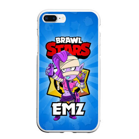 Чехол для iPhone 7Plus/8 Plus матовый с принтом BRAWL STARS EMZ в Кировске, Силикон | Область печати: задняя сторона чехла, без боковых панелей | brawl stars | brawl stars emz | brawler | emz | бравл старз | бравлер | эмз