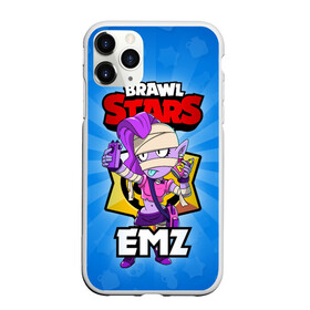 Чехол для iPhone 11 Pro матовый с принтом BRAWL STARS EMZ в Кировске, Силикон |  | Тематика изображения на принте: brawl stars | brawl stars emz | brawler | emz | бравл старз | бравлер | эмз