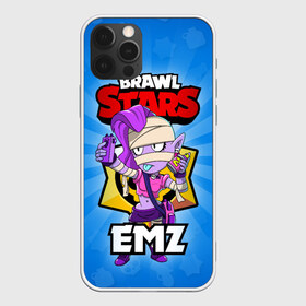 Чехол для iPhone 12 Pro Max с принтом BRAWL STARS EMZ в Кировске, Силикон |  | Тематика изображения на принте: brawl stars | brawl stars emz | brawler | emz | бравл старз | бравлер | эмз