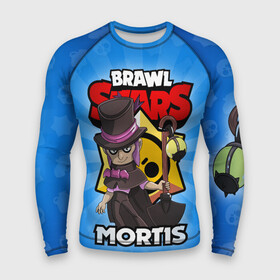 Мужской рашгард 3D с принтом BRAWL STARS MORTIS в Кировске,  |  | brawl stars | brawl stars mortis | brawler | mortis | бравл старз | бравлер | мортис