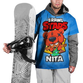 Накидка на куртку 3D с принтом BRAWL STARS NITA в Кировске, 100% полиэстер |  | brawl stars | brawl stars nita | brawler | nita | бравл старз | бравлер | нита