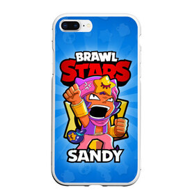 Чехол для iPhone 7Plus/8 Plus матовый с принтом BRAWL STARS SANDY в Кировске, Силикон | Область печати: задняя сторона чехла, без боковых панелей | brawl stars | brawl stars sandy | brawler | sandy | бравл старз | бравлер | сэнди