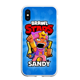 Чехол для iPhone XS Max матовый с принтом BRAWL STARS SANDY в Кировске, Силикон | Область печати: задняя сторона чехла, без боковых панелей | brawl stars | brawl stars sandy | brawler | sandy | бравл старз | бравлер | сэнди