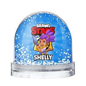 Снежный шар с принтом BRAWL STARS SHELLY в Кировске, Пластик | Изображение внутри шара печатается на глянцевой фотобумаге с двух сторон | 