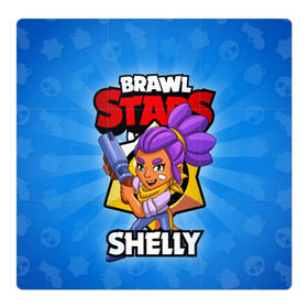 Магнитный плакат 3Х3 с принтом BRAWL STARS SHELLY в Кировске, Полимерный материал с магнитным слоем | 9 деталей размером 9*9 см | Тематика изображения на принте: 