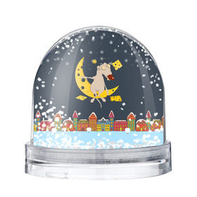 Снежный шар с принтом Крыса и сырный месяц в Кировске, Пластик | Изображение внутри шара печатается на глянцевой фотобумаге с двух сторон | 2020 | mouse | rat | годкрысы | годмыши | зима | зимняя | крыса | мороз | мышка | мышь | новогодняя | новый год | новый год 2020 | рождество | симолгода | снег | холод