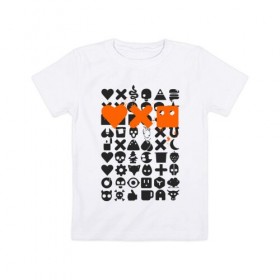 Детская футболка хлопок с принтом LDR в Кировске, 100% хлопок | круглый вырез горловины, полуприлегающий силуэт, длина до линии бедер | Тематика изображения на принте: death | love death + robots | netflix | robots | любовь | нетфликс | роботы | сериал