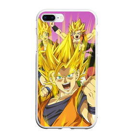 Чехол для iPhone 7Plus/8 Plus матовый с принтом Dragon Ball в Кировске, Силикон | Область печати: задняя сторона чехла, без боковых панелей | dragon ball | dragon ball super | dragon ball z | dragonball | gohan | goku | vegeta | аниме | вегета | гоку | гохан | драгонболл | драконий жемчуг | жемчуг дракона | манга | сон гоку