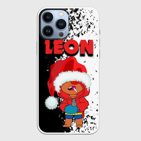 Чехол для iPhone 13 Pro Max с принтом BRAWL STARS: LEON НОВОГОДНИЙ. в Кировске,  |  | Тематика изображения на принте: brawl stars | leon | moba | бравл старс | жанр | игра | леон | лого | логотип | надпись