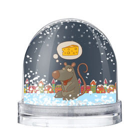 Снежный шар с принтом Мышка мечтает о сыре в Кировске, Пластик | Изображение внутри шара печатается на глянцевой фотобумаге с двух сторон | Тематика изображения на принте: 2020 | mouse | rat | годкрысы | годмыши | зима | зимняя | крыса | мороз | мышка | мышь | новогодняя | новый год | новый год 2020 | рождество | симолгода | снег | холод