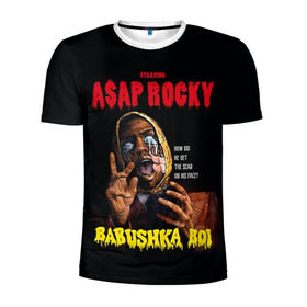 Мужская футболка 3D спортивная с принтом BABUSHKA BOI в Кировске, 100% полиэстер с улучшенными характеристиками | приталенный силуэт, круглая горловина, широкие плечи, сужается к линии бедра | aap | aap rocky | asap | asap rocky | babushka | babushka boi | babushka boy