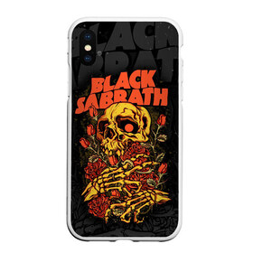 Чехол для iPhone XS Max матовый с принтом Black Sabbath в Кировске, Силикон | Область печати: задняя сторона чехла, без боковых панелей | Тематика изображения на принте: black sabbath | hard rock | heavy metal | блэк сабат | группы | метал | музыка | оззи осборн | рок | хард рок | хэви метал