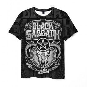 Мужская футболка 3D с принтом Black Sabbath в Кировске, 100% полиэфир | прямой крой, круглый вырез горловины, длина до линии бедер | black sabbath | hard rock | heavy metal | блэк сабат | группы | метал | музыка | оззи осборн | рок | хард рок | хэви метал
