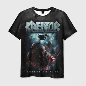 Мужская футболка 3D с принтом Kreator в Кировске, 100% полиэфир | прямой крой, круглый вырез горловины, длина до линии бедер | kreator | metal | готик метал | группы | дэт метала | индастриал метал | метал | музыка | рок | трэш метал