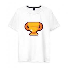 Мужская футболка хлопок с принтом Brawl Stars в Кировске, 100% хлопок | прямой крой, круглый вырез горловины, длина до линии бедер, слегка спущенное плечо. | 