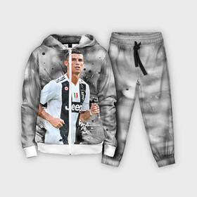 Детский костюм 3D с принтом Криштиану Роналду в Кировске,  |  | champions | cristiano | cristiano ronaldo | football | juventus | ronaldo | soccer | uefa | world cup | криштиану | криштиану роналду | лига чемпионов | роналду | футбол | юве | ювентус