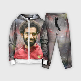 Детский костюм 3D с принтом Мохаммед Салах в Кировске,  |  | champions | football | liverpool | mo salah | mohamed | mohamed salah | salah | soccer | uefa | world cup | англия | ливер | ливерпуль | лига чемпионов | мохаммед | мохаммед салах | салах | футбол