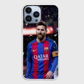 Чехол для iPhone 13 Pro Max с принтом Leo Messi в Кировске,  |  | Тематика изображения на принте: barca | barcelona | champions | football | messi | soccer | spain | uefa | world cup | барса | барселона | ла лига | лео месси | лига чемпионов | месси | футбол