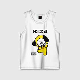 Детская майка хлопок с принтом CHIMMY BT21 в Кировске,  |  | bt21 | bts | chimmy | cooky | koya | love yourself. | mang | rj | shooky | tata | бт21 | бтс