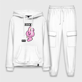 Мужской костюм хлопок с толстовкой с принтом COOKY BT21 в Кировске,  |  | bt21 | bts | chimmy | cooky | koya | love yourself. | mang | rj | shooky | tata | бт21 | бтс