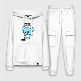 Мужской костюм хлопок с толстовкой с принтом KOYA BT21 в Кировске,  |  | bt21 | bts | chimmy | cooky | koya | love yourself. | mang | rj | shooky | tata | бт21 | бтс