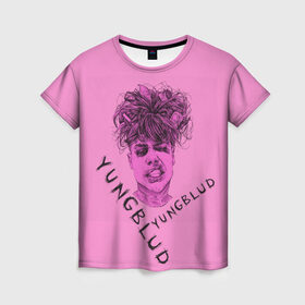 Женская футболка 3D с принтом Yungblud в Кировске, 100% полиэфир ( синтетическое хлопкоподобное полотно) | прямой крой, круглый вырез горловины, длина до линии бедер | 