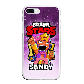 Чехол для iPhone 7Plus/8 Plus матовый с принтом BRAWL STARS SANDY в Кировске, Силикон | Область печати: задняя сторона чехла, без боковых панелей | brawl stars | brawl stars sandy | brawler | sandy | бравл старз | бравлер | сэнди