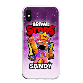 Чехол для iPhone XS Max матовый с принтом BRAWL STARS SANDY в Кировске, Силикон | Область печати: задняя сторона чехла, без боковых панелей | brawl stars | brawl stars sandy | brawler | sandy | бравл старз | бравлер | сэнди