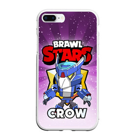 Чехол для iPhone 7Plus/8 Plus матовый с принтом BRAWL STARS CROW в Кировске, Силикон | Область печати: задняя сторона чехла, без боковых панелей | brawl stars | brawl stars crow | brawler | crow | бравл старз | бравлер | ворон