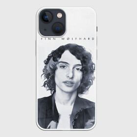 Чехол для iPhone 13 mini с принтом Финн Вулфард в Кировске,  |  | finn wolfhard | kid from it | kid fron stranger things | актёр | майк из очень странные де | мальчик из оно | мальчик из очень странные дела | ричи из оно | финн | финн вулфард