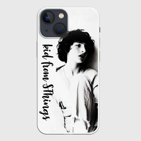 Чехол для iPhone 13 mini с принтом Финн Вулфард в Кировске,  |  | finn wolfhard | kid from it | kid fron stranger things | актёр | майк из очень странные де | мальчик из оно | мальчик из очень странные дела | ричи из оно | финн | финн вулфард