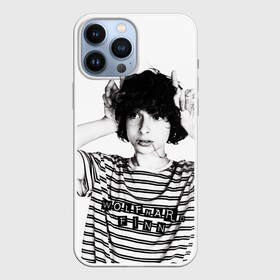 Чехол для iPhone 13 Pro Max с принтом Финн Вулфард в Кировске,  |  | finn wolfhard | kid from it | kid fron stranger things | актёр | майк из очень странные де | мальчик из оно | мальчик из очень странные дела | ричи из оно | финн | финн вулфард