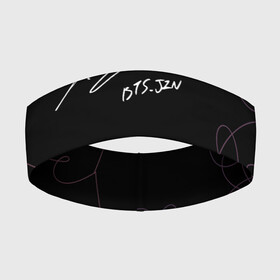 Повязка на голову 3D с принтом АВТОГРАФ JIN BTS в Кировске,  |  | bts | j hope | jimin | jin | jungkook | rm | signature. | suga | v | автограф | арэм | бтс | ви | джей хоуп | джин | чимин | чон чонгук | шуга