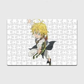 Пазл магнитный 126 элементов с принтом Meliodas в Кировске, полимерный материал с магнитным слоем | 126 деталей, размер изделия —  180*270 мм | Тематика изображения на принте: deadly | dragon | meliodafu | meliodas | seven | sins | wrath | гнев | грехов | дракон | мелиодас | семь