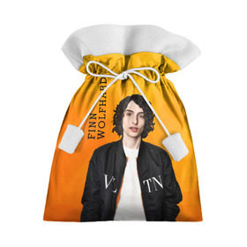 Подарочный 3D мешок с принтом finn wolfhard в Кировске, 100% полиэстер | Размер: 29*39 см | finn wolfhard | очень странные дела | финн вулфард