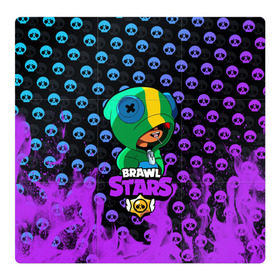 Магнитный плакат 3Х3 с принтом Brawl Stars LEON в Кировске, Полимерный материал с магнитным слоем | 9 деталей размером 9*9 см | brawl | brawl stars | crow | leon | stars | бравл | бравл старс | браво старс | игра | компьютерная | кров | леон | онлайн | старс