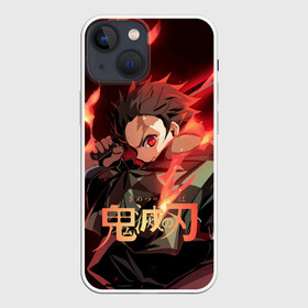 Чехол для iPhone 13 mini с принтом Клинок рассекающий демонов в Кировске,  |  | anime | demon slayer | kimetsu no yaiba | nezuko | tanjiro | аниме | клинок рассекающий демонов | клинок уничтожающий демонов | манга | нэдзуко | тандзиро