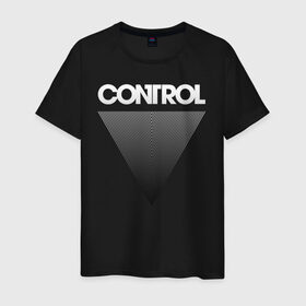 Мужская футболка хлопок с принтом Control в Кировске, 100% хлопок | прямой крой, круглый вырез горловины, длина до линии бедер, слегка спущенное плечо. | control | джесси | игра | контрол