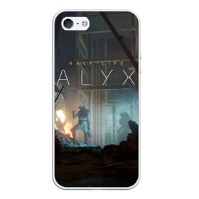 Чехол для iPhone 5/5S матовый с принтом HALF-LIFE ALYX в Кировске, Силикон | Область печати: задняя сторона чехла, без боковых панелей | alex | alyx | freeman | g man | gman | gordon | half | half life | halflife | life | valve | алекс | аликс | вальв | вэльв | гордон | джи | лайф | мен | фримен | халф | халф лайф | халфлайф