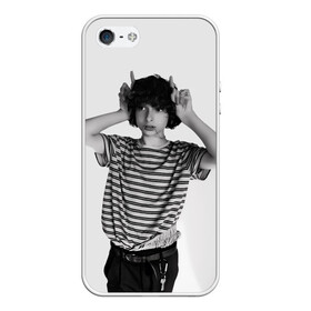 Чехол для iPhone 5/5S матовый с принтом finn wolfhard в Кировске, Силикон | Область печати: задняя сторона чехла, без боковых панелей | finn wolfhard | очень странные дела | финн вулфард