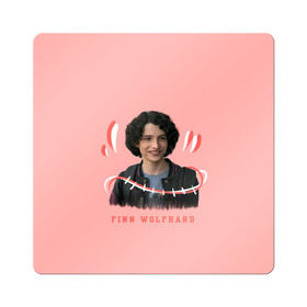 Магнит виниловый Квадрат с принтом finn wolfhard в Кировске, полимерный материал с магнитным слоем | размер 9*9 см, закругленные углы | finn wolfhard | очень странные дела | финн вулфард