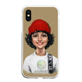 Чехол для iPhone XS Max матовый с принтом finn wolfhard в Кировске, Силикон | Область печати: задняя сторона чехла, без боковых панелей | finn wolfhard | очень странные дела | финн вулфард