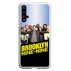 Чехол для Honor 20 с принтом Brooklyn Nine-Nine в Кировске, Силикон | Область печати: задняя сторона чехла, без боковых панелей | Тематика изображения на принте: 9 9 | 99 | andy | beatriz | brooklyn | detective | diaz | jake | nine nine | peralta | rosa | samberg | stephanie | беатрис | бруклин | детектив | джейк | перальта | роза | стефани | сэмберг | энди