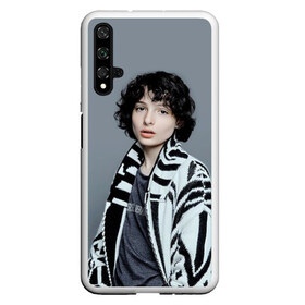 Чехол для Honor 20 с принтом finn wolfhard в Кировске, Силикон | Область печати: задняя сторона чехла, без боковых панелей | finn wolfhard | очень странные дела | финн вулфард