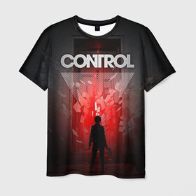Мужская футболка 3D с принтом Control в Кировске, 100% полиэфир | прямой крой, круглый вырез горловины, длина до линии бедер | control | джесси | игра | контрол