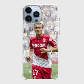 Чехол для iPhone 13 Pro Max с принтом Александр Головин Монако в Кировске,  |  | champions | football | golovin | monaco | soccer | uefa | александр головин | головин | лига чемпионов | монако | форма | формы | футбол