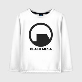 Детский лонгслив хлопок с принтом Black Mesa в Кировске, 100% хлопок | круглый вырез горловины, полуприлегающий силуэт, длина до линии бедер | alyx | black mesa | half life | half life 2 | халф лайф