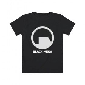 Детская футболка хлопок с принтом Black Mesa в Кировске, 100% хлопок | круглый вырез горловины, полуприлегающий силуэт, длина до линии бедер | alyx | black mesa | half life | half life 2 | халф лайф